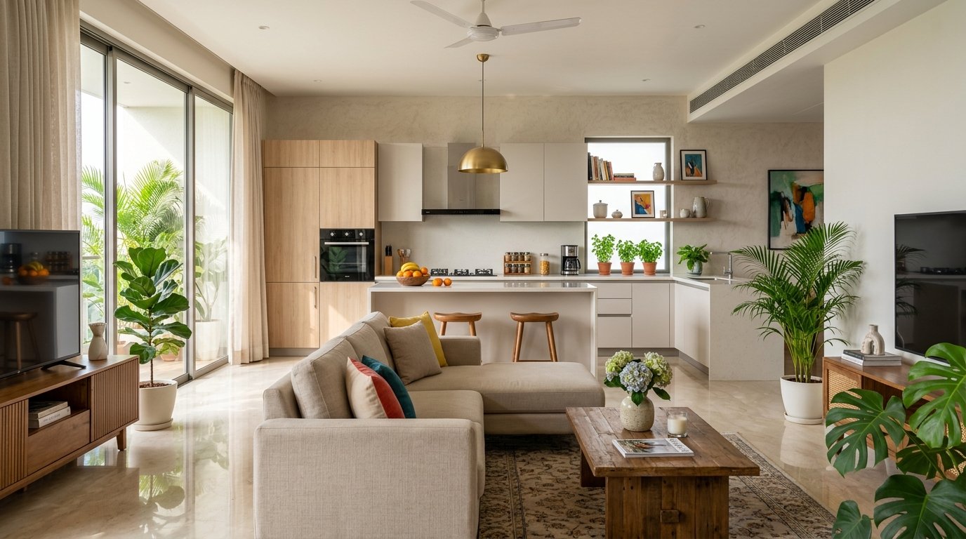 Clean and pristine Indian home interior with CleanMore